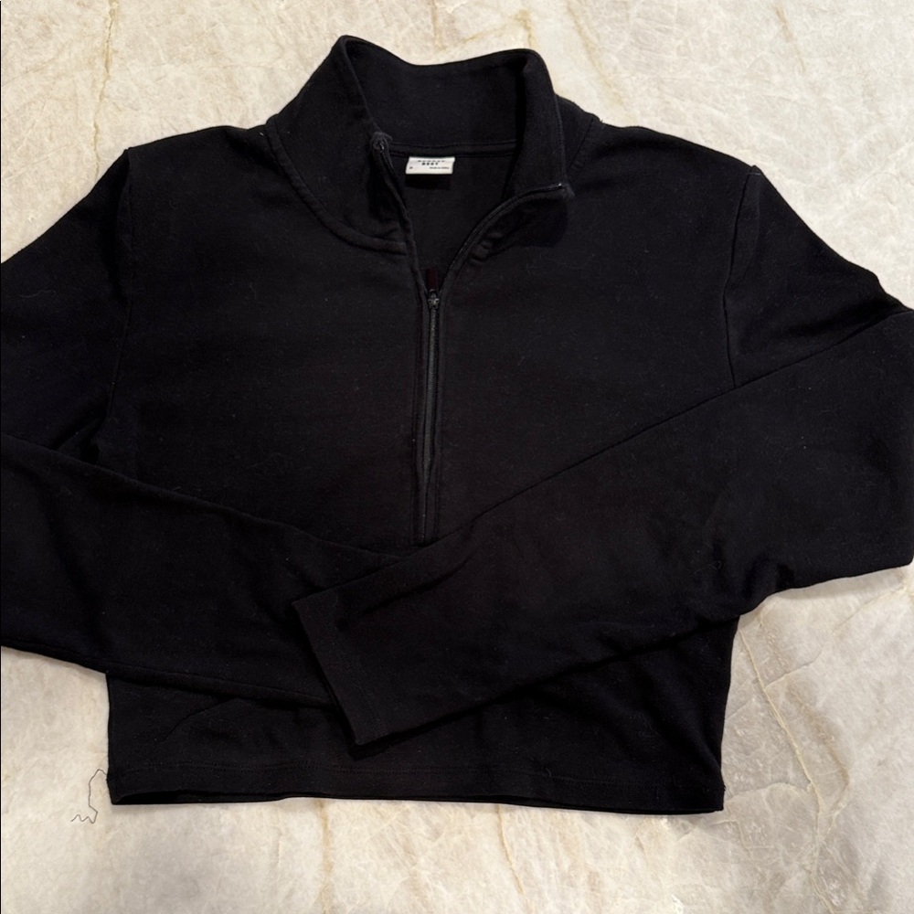 Sunday Best Women's Black Zip-Up Sweater